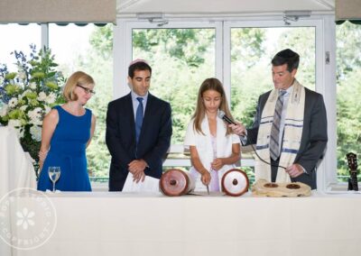 Rabbi Cantor Ron Broden leading a Bat Mitzvah ceremony