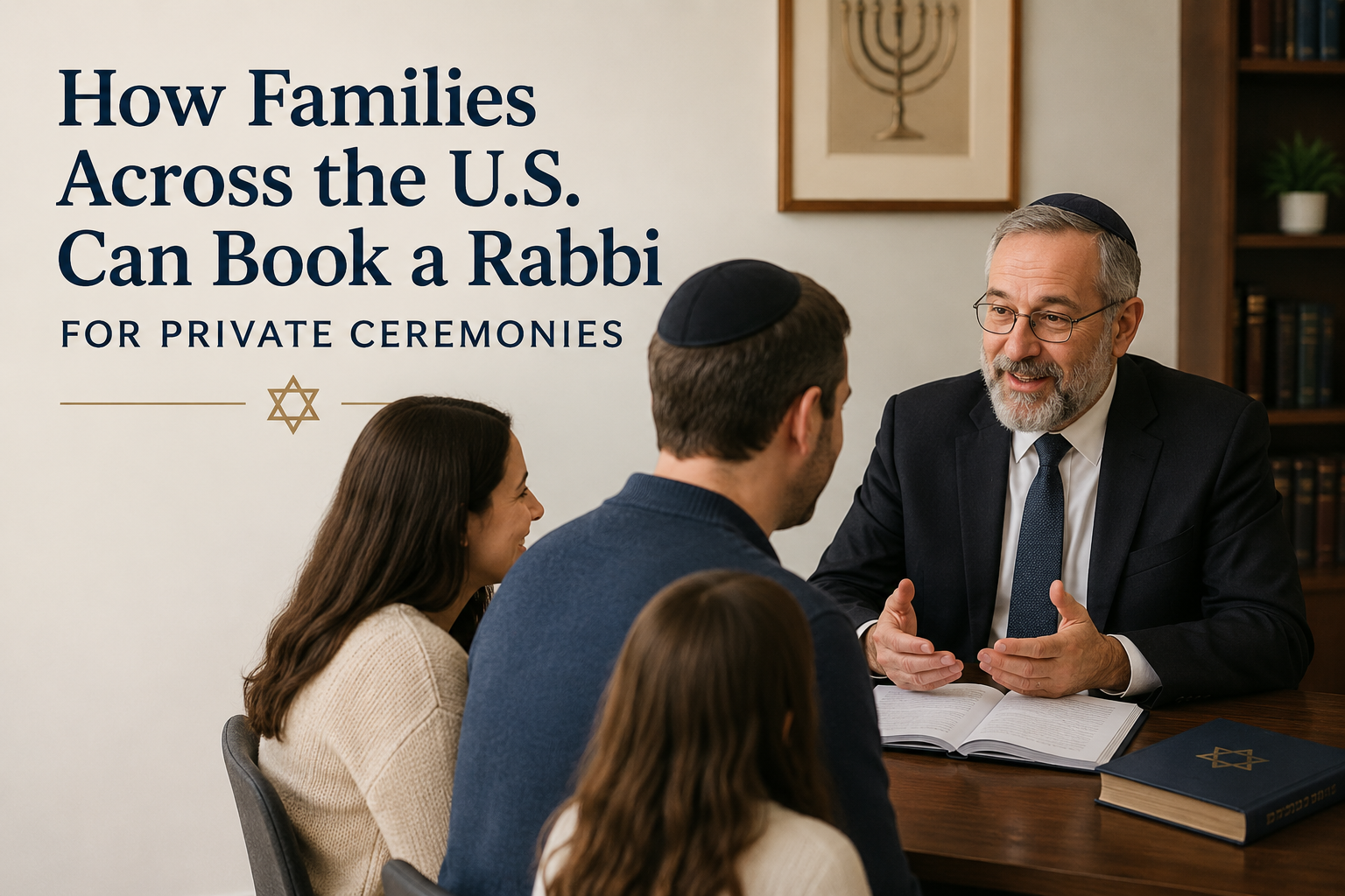 How Families Across the U.S. Can Book a Rabbi for Private Ceremonies