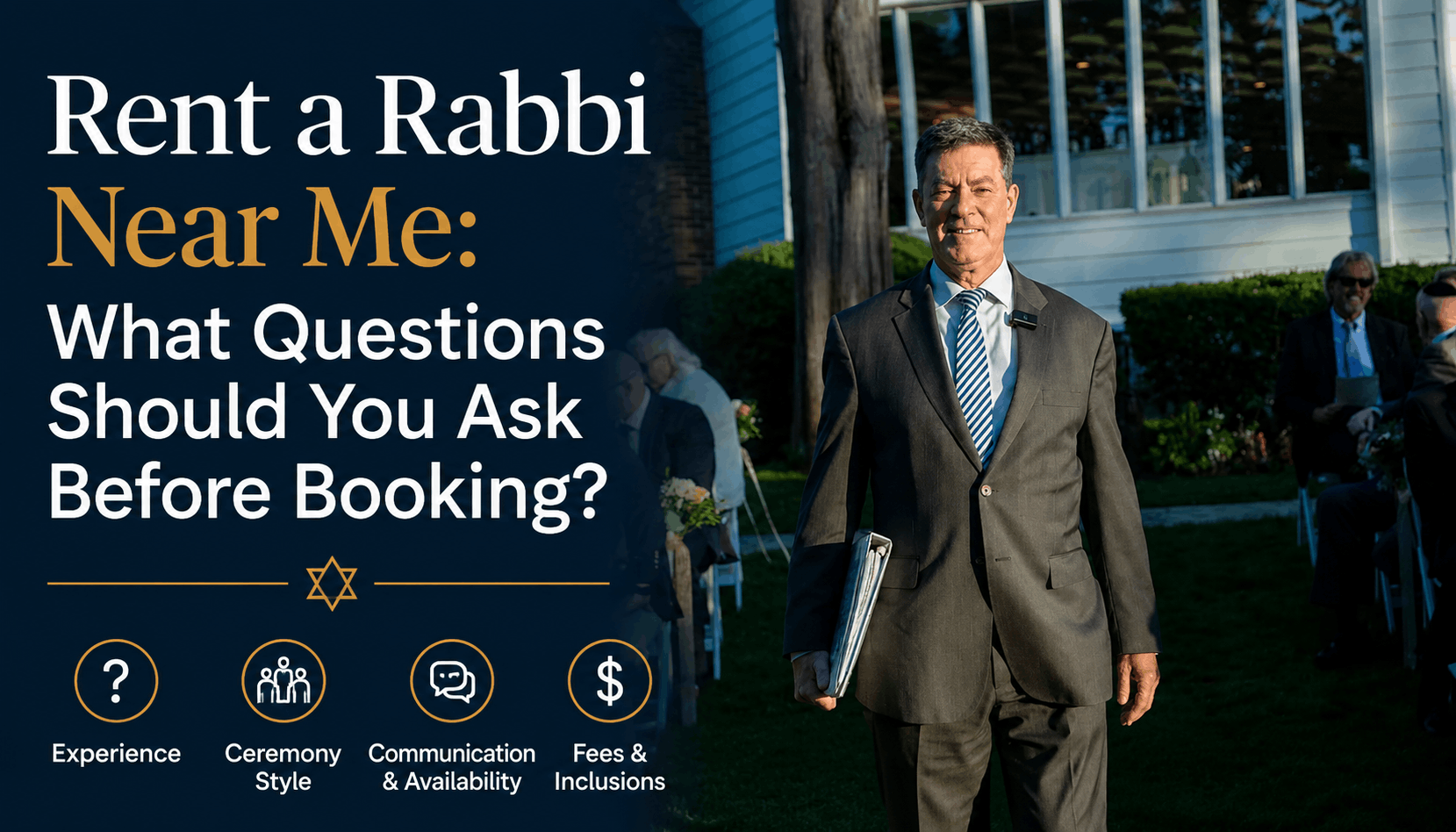 Rent a Rabbi Near Me: What Questions Should You Ask Before Booking?